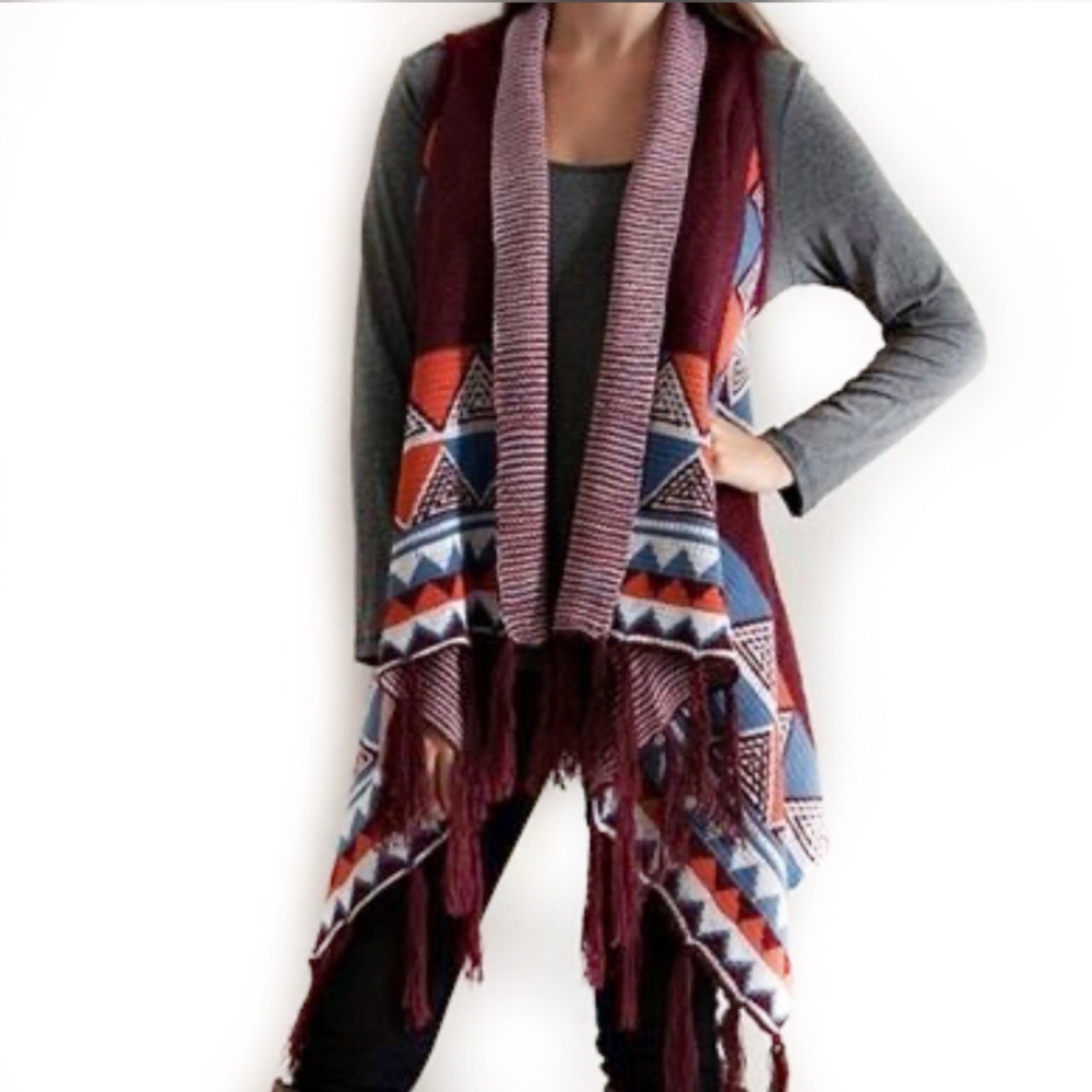 Entro Fringe Southwest Style Cardigan